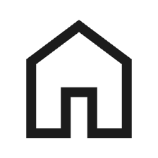 Category icon of a house outline, indicating the home dashboard.