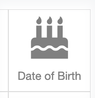 Image of the waiver 'date of birth' field option