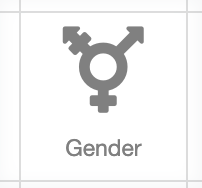 Image of the waiver 'gender' field option