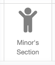 Image of the waiver 'minor's section' field option